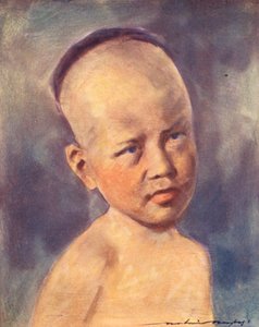 Niños del mundo: Birmanos, un bebé (litografía en color) de Mortimer Ludington Menpes