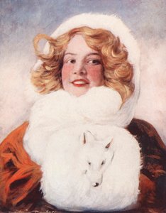 Niños del mundo: Canadian, Trixy (litografía en color) de Mortimer Ludington Menpes