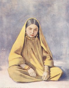 Niños del mundo: Cashmere, A Stolid Sitter (litografía en color) de Mortimer Ludington Menpes