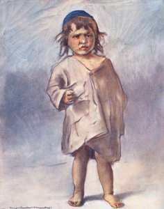Niños del mundo: Cashmere, Cross (litografía en color) de Mortimer Ludington Menpes
