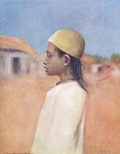 Niños del mundo: Cingalese, Early Morning (litografía en color) de Mortimer Ludington Menpes