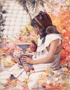 Niños del mundo: Francés, En el Conservatorio (litografía en color) de Mortimer Ludington Menpes