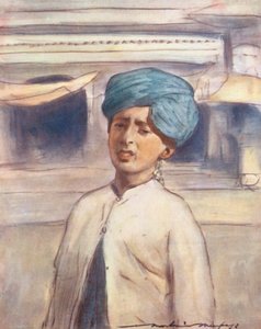 Niños del mundo: India, descontento (litografía en color) de Mortimer Ludington Menpes