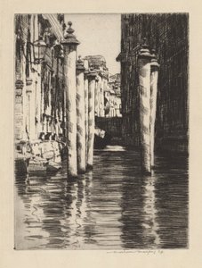 Un canal estrecho, Venecia de Mortimer Menpes