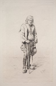 Hombre con bastón