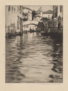 Reflexiones, Venecia (Puente de Luciano, Gran Canal) de Mortimer Menpes