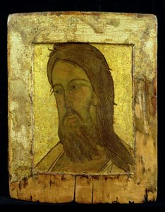 Icono de San Juan Bautista, c.1500 (pan de oro y témpera sobre tabla) de Moscow School