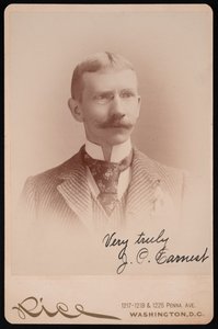 Retrato de J.P. Earnest, entre 1889 y 1897