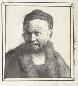 busto de un hombre de Moses Ter Borch