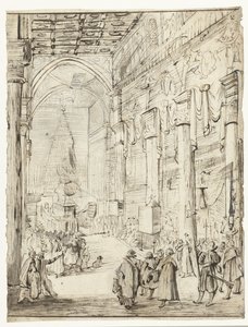 Catafalco del emperador Matías de Austria de Moses Ter Borch