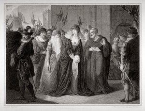 Lady Jane Grey siendo llevada a su ejecución en la Torre de Londres, 1554 1797 de Mountague Tomkins