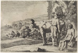 Mercurio en conversación con Argus de Moyses van Wtenbrouck
