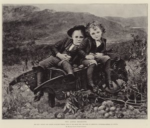 Dos pequeños emigrantes, el Honorable Dudley y Archie Hamilton Gordon, hijos del Muy Honorable el Conde de Aberdeen, Gobernador General de Canadá