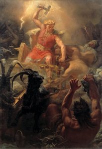 La lucha de Thor con los gigantes de Mårten Eskil Winge