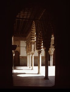 Arte mudéjar: vista del Patio de las Doncellas