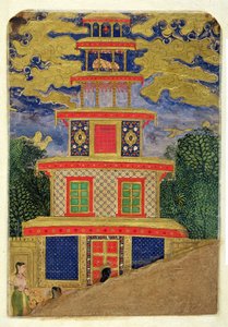 Rama pide a Lakshmana que abandone a Sita en un bosque, del Ramayana, 1600