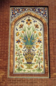 Mosaico de azulejos vidriados, c.1634-35