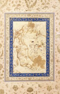 Escena de caza, c. 1660-80 de Mughal School