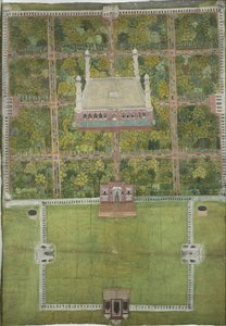 Mausoleo de Jahangir en Lahore de Mughal School