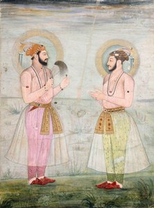 Retratos del Príncipe Dara Shikoh y el Príncipe Sulaiman Shikoh Nimbate, c.1665 de Mughal School
