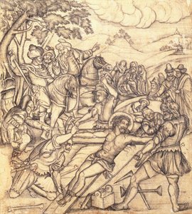 La crucifixión, c.1650 de Mughal School