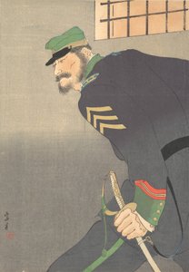 Impresión, soldado con espada