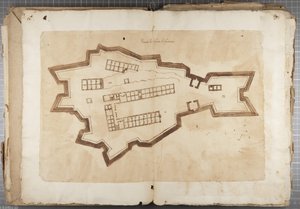 Portafolio de dibujos de Mutio Oddi de Urbino y otros - Puerto de Fuentes, c.1635-40 de Muzio Oddi