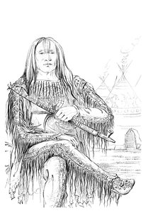 Jefe de la nación Blackfoot, 1841 de Myers and Co
