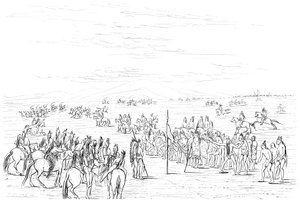 Carrera de caballos nativos americanos, 1841