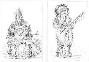 Otoes, Fuerte Leavenworth, Bajo Missouri, 1841 de Myers and Co