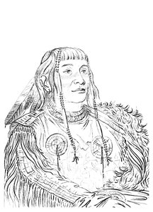Retrato de un hombre nativo americano, 1841 de Myers and Co
