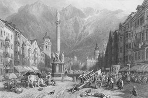 Innsbruck (grabado) de Myles Birket (after) Foster