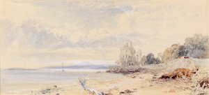 Castillo de Barnbogle, Firth of Forth de Myles Birket Foster