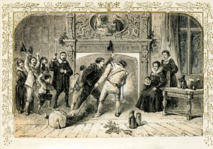 Ceremonia de Nochebuena de Myles Birket Foster