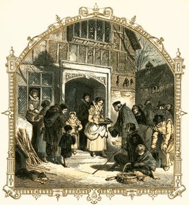 Caridad en Navidad de Myles Birket Foster