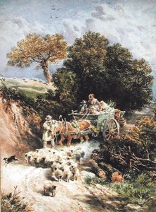 Yendo al mercado de Myles Birket Foster