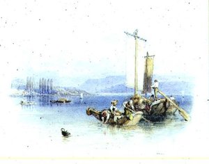 Lago de Como, Italia de Myles Birket Foster