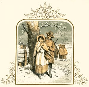 Amor en la nieve de Myles Birket Foster