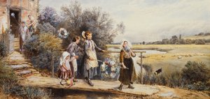 Guirnaldas del Primero de Mayo de Myles Birket Foster