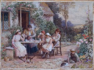 Hora del té de Myles Birket Foster