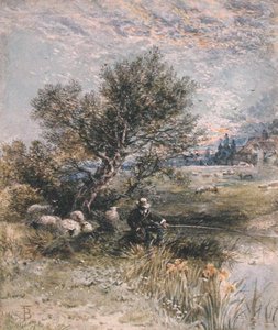 El pescador de Myles Birket Foster