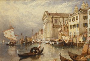 La iglesia de Santa María del Rosario o de los Gesuati, Venecia de Myles Birket Foster