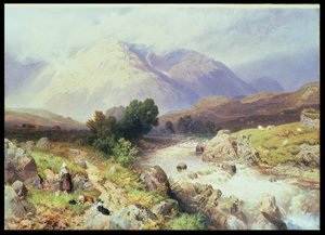 Las Tierras Altas, cerca de Argyle de Myles Birket Foster