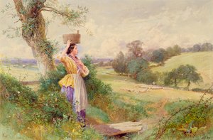 La Lechera de Myles Birket Foster