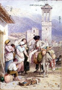 El vendedor ambulante de Myles Birket Foster