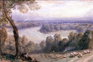 El Támesis desde Richmond Hill de Myles Birket Foster