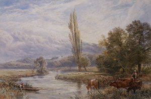 El abrevadero de Myles Birket Foster