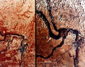 La Tierra desde el espacio - el Río Misisipi y San Luis, EE.UU., c. 1980s de NASA Images