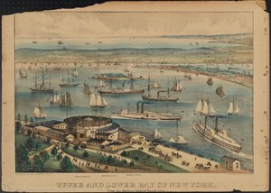 Bahía Alta y Baja de Nueva York, c.1881