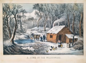 Un hogar en el desierto de Currier and Ives